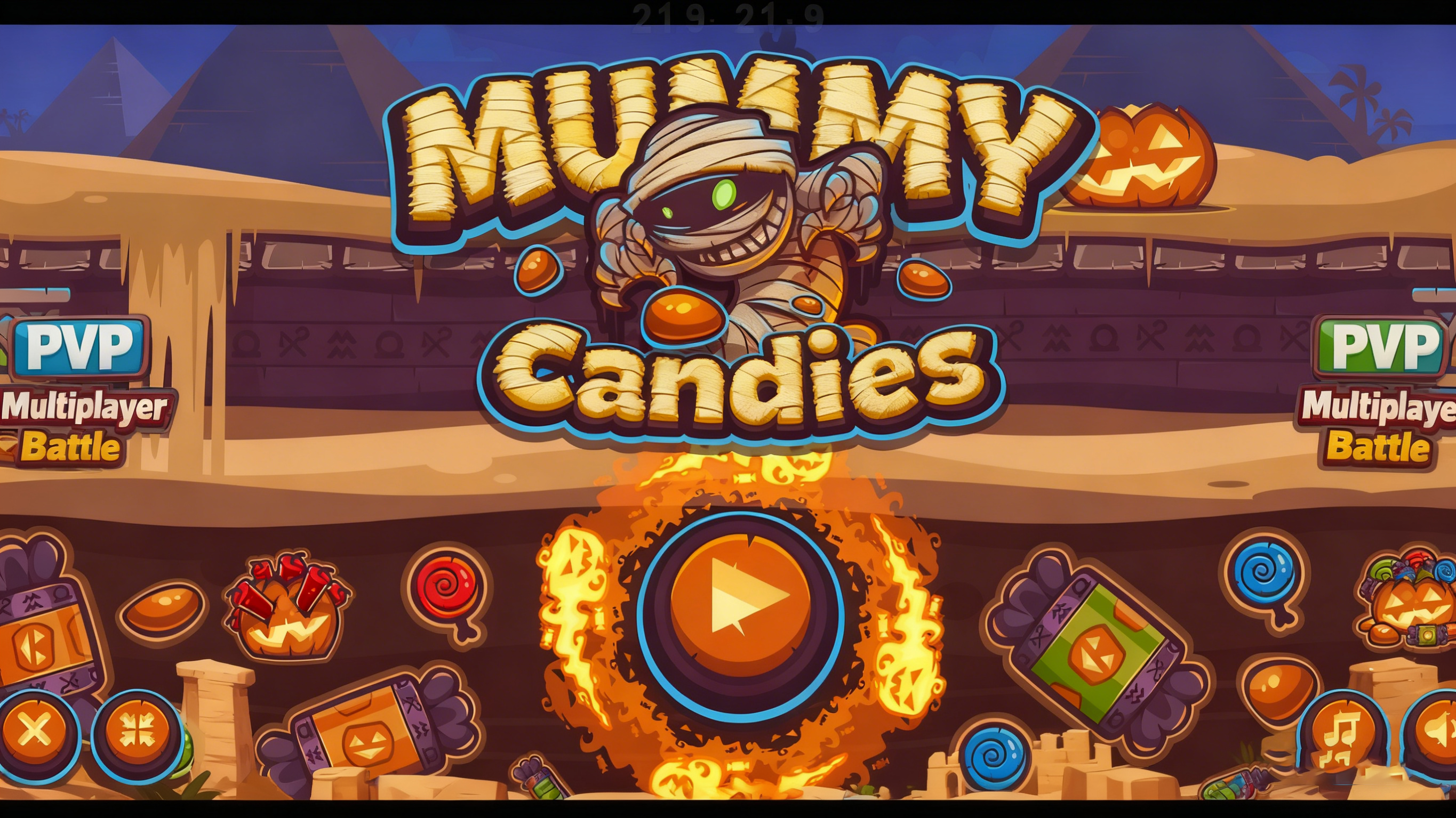 Mummy Candy Game Screenshot